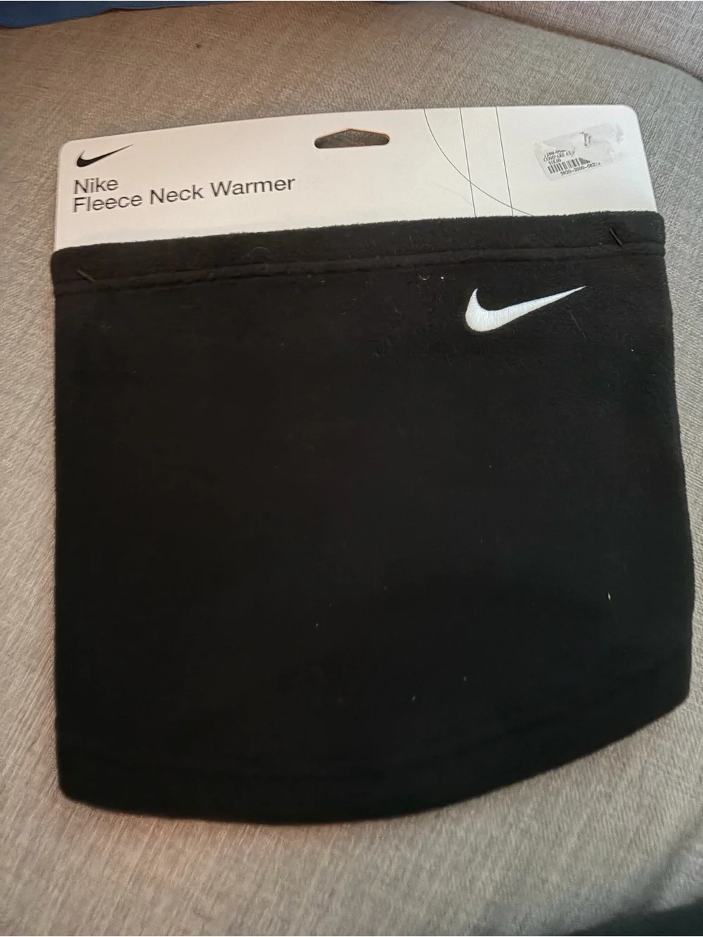 NWT Nike Black Fleece Neck Warmer with White Swoosh